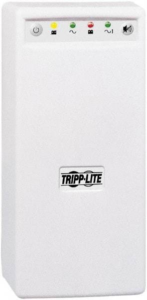 Tripp-Lite - 15 Amp, 350 VA, Tower Mount Line Interactive Backup Uninterruptible Power Supply - Backup 18 min with Full Load & 46 min with Half Load, 120 VAC Input & Output, 225 Watt Output, 1 Phases, 4 Outlets - Exact Tool & Supply
