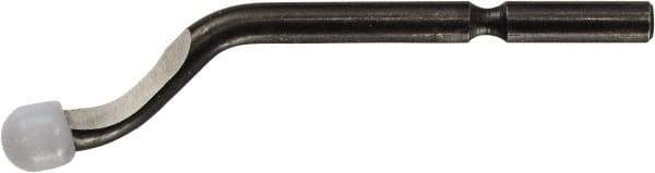 Noga - S10 Right-Handed High Speed Steel Deburring Swivel Blade - Round Blade Cross Section - Exact Tool & Supply