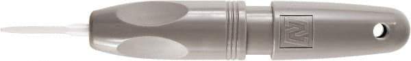 Noga - Bi-Directional Hand Deburring Flat Scraper Tool - Ceramic Blade, 35mm Blade Length, Hole Chamfering - Exact Tool & Supply