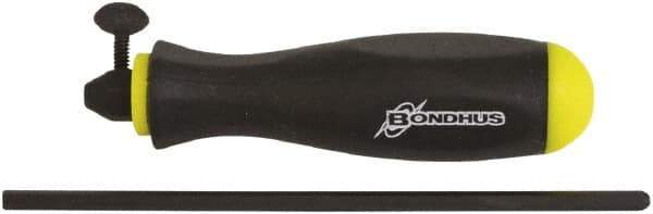 Bondhus - 0.028" Standard Hex Driver - 2.6" Blade Length, Comfort Grip Handle, 7" OAL - Exact Tool & Supply