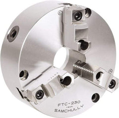 Samchully - 3 Jaw, 810mm Diam, Self Centering Manual Lathe Chuck - Front Mount, Adjustable, 375mm Through Hole Diam, Forged Steel - Exact Tool & Supply