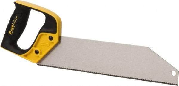 Stanley - 12" Steel Blade PVC Saw - Plastic Handle, Closed Grip, 15" OAL - Exact Tool & Supply