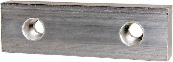 Gibraltar - 8" Wide x 2-1/2" High x 1-1/4" Thick, Flat/No Step Vise Jaw - Soft, Aluminum, Fixed Jaw, Compatible with 8" Vises - Exact Tool & Supply