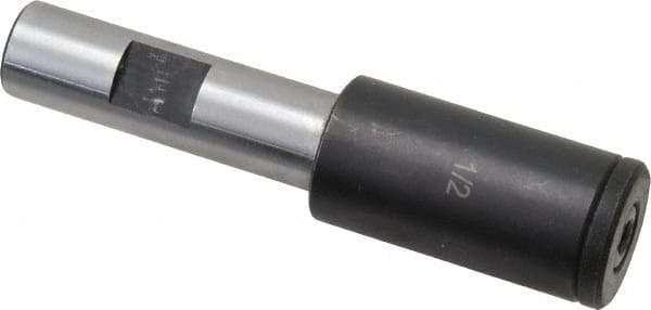 Interstate - Slitting/Slotting Saw Arbor - Straight Shank, 1/2" Shank Diam, 3.2" OAL, For 1/2" Cutter Hole Diam - Exact Tool & Supply