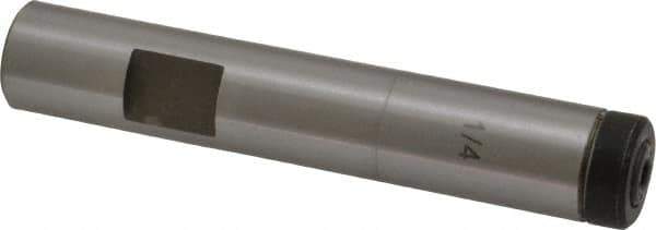 Interstate - Slitting/Slotting Saw Arbor - Straight Shank, 1/2" Shank Diam, 2.83" OAL, For 1/4" Cutter Hole Diam - Exact Tool & Supply