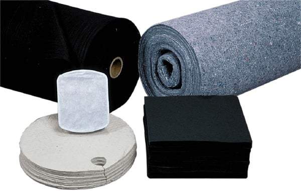 PRO-SAFE - 84 Gal Capacity per Package, Universal Rug - 300' Long x 3' Wide, Dark Gray, Polypropylene - Exact Tool & Supply