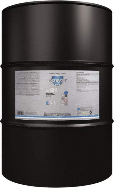 Sprayon - 55 Gallon Drum Electrical Grade Cleaner/Degreaser - 85°F Flash Point, Flammable, Food Grade - Exact Tool & Supply