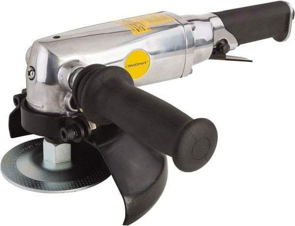 Value Collection - 7" Wheel Diam, 8,500 RPM, Pneumatic Angle & Disc Grinder - 5/8-11 Spindle, 6 CFM, Front Exhaust - Exact Tool & Supply