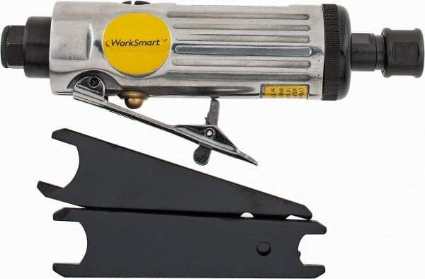 Value Collection - 1/4" Collet, Straight Handle, Air Straight Die Grinder - 22,000 RPM, Rear Exhaust, 4 CFM, 0.45 hp, 90 psi, 1/4 NPT Inlet - Exact Tool & Supply