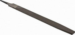 Value Collection - 16" Long, Bastard Cut, Flat American-Pattern File - Double Cut, 0.31" Overall Thickness, Tang - Exact Tool & Supply