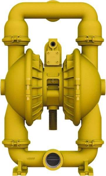 Versa-Matic - 2" NPT, Air Operated Diaphragm Pump - PTFE Diaphragm, Aluminum Housing - Exact Tool & Supply
