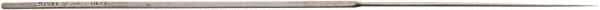 Value Collection - 5-1/2" Needle Precision Swiss Pattern Round File - 1/64" Width Diam, Die Sinker's Handle - Exact Tool & Supply