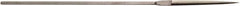 Value Collection - 5-1/2" Needle Precision Swiss Pattern Half Round File - 5/32" Width Diam, Die Sinker's Handle - Exact Tool & Supply