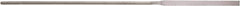 Value Collection - 5-1/2" Needle Precision Swiss Pattern Regular Pillar File - 9/64" Width Diam, Die Sinker's Handle - Exact Tool & Supply