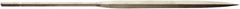 Value Collection - 5-1/2" Needle Precision Swiss Pattern Barrette File - 13/64" Width Diam, Round Handle - Exact Tool & Supply