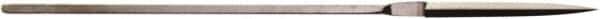 Value Collection - 5-1/2" Needle Precision Swiss Pattern Barrette File - 5/32" Width Diam, Die Sinker's Handle - Exact Tool & Supply