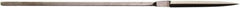 Value Collection - 5-1/2" Needle Precision Swiss Pattern Barrette File - 5/32" Width Diam, Die Sinker's Handle - Exact Tool & Supply