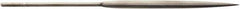 Value Collection - 5-1/2" Needle Precision Swiss Pattern Half Round File - 13/64" Width Diam, Round Handle - Exact Tool & Supply