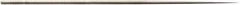 Value Collection - 5-1/2" Needle Precision Swiss Pattern Round File - 7/64" Width Diam, Round Handle - Exact Tool & Supply