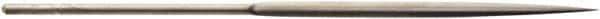 Value Collection - 5-1/2" Needle Precision Swiss Pattern Crossing File - 13/64" Width Diam, Round Handle - Exact Tool & Supply