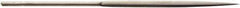 Value Collection - 5-1/2" Needle Precision Swiss Pattern Crossing File - 13/64" Width Diam, Round Handle - Exact Tool & Supply