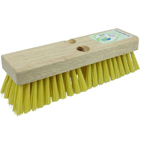 10″ - Deck Scrub Brush, Recycled PET Fill and Foam Block - Exact Tool & Supply