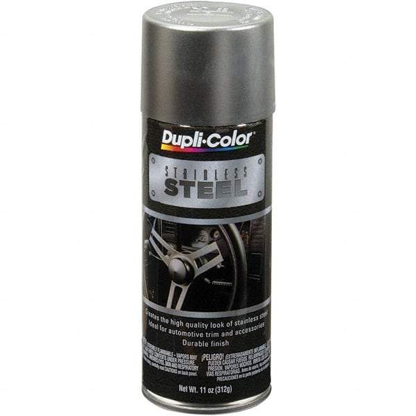 Dupli-Color - Automotive Stainless Steel Paint - 11 oz Aerosol Can - Exact Tool & Supply