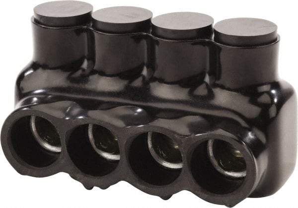 POLARIS nsi - 6 AWG, Class B & C Wire Compatible, Aluminum, Hex Split Bolt Connector - 3.8" OAL, 2.28" Base Width - Exact Tool & Supply