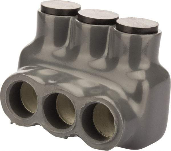 POLARIS nsi - 10 to 1 AWG, Class I, K & M Wire Compatible, Aluminum, Hex Split Bolt Connector - 1.55" OAL, 1.24" Base Width - Exact Tool & Supply