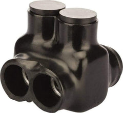 POLARIS nsi - 6 AWG, Class B & C Wire Compatible, Aluminum, Hex Split Bolt Connector - 2.12" OAL, 2-1/4" Base Width - Exact Tool & Supply