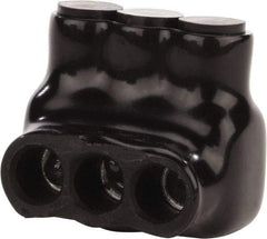 POLARIS nsi - 14 to 4 AWG, Class B & C Wire Compatible, Aluminum, Hex Split Bolt Connector - 1.55" OAL, 1.18" Base Width - Exact Tool & Supply