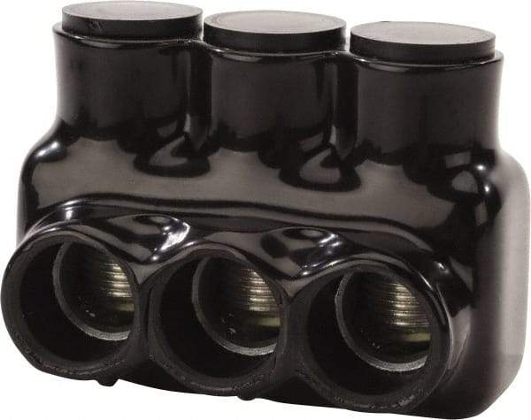 POLARIS nsi - 6 AWG, Class B & C Wire Compatible, Aluminum, Hex Split Bolt Connector - 2.93" OAL, 2.03" Base Width - Exact Tool & Supply