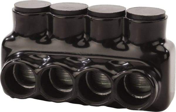 POLARIS nsi - 4 AWG, Class B & C Wire Compatible, Aluminum, Hex Split Bolt Connector - 5.24" OAL, 2.83" Base Width - Exact Tool & Supply