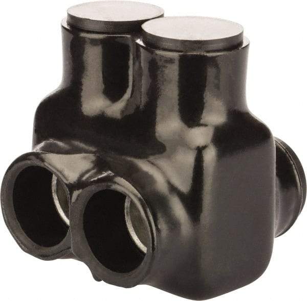 POLARIS nsi - 6 AWG, Class B & C Wire Compatible, Aluminum, Hex Split Bolt Connector - 2.47" OAL, 2-1/2" Base Width - Exact Tool & Supply