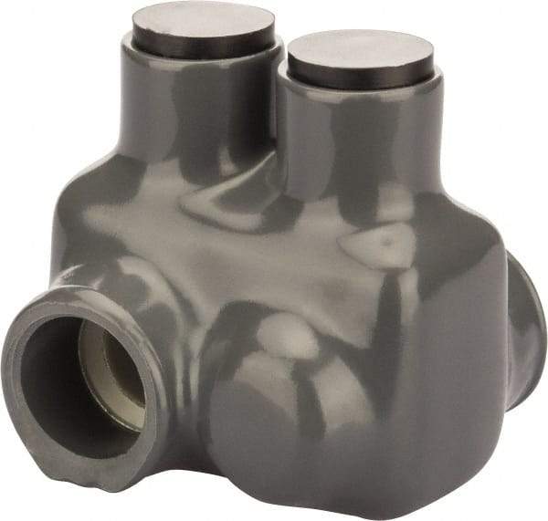 POLARIS nsi - 4 to 3/0 AWG, Class I, K & M Wire Compatible, Aluminum, Hex Split Bolt Connector - 1.85" OAL, 1.6" Base Width - Exact Tool & Supply