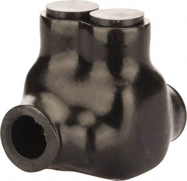 POLARIS nsi - 14 to 4 AWG, Class B & C Wire Compatible, Aluminum, Hex Split Bolt Connector - 1.12" OAL, 1-1/4" Base Width - Exact Tool & Supply