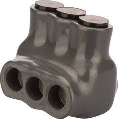 POLARIS nsi - 14 to 6 AWG, Class I, K & M Wire Compatible, Aluminum, Hex Split Bolt Connector - 1.55" OAL, 1.24" Base Width - Exact Tool & Supply