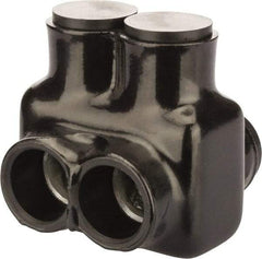 POLARIS nsi - 4 AWG, Class B & C Wire Compatible, Aluminum, Hex Split Bolt Connector - 2.81" OAL, 2.87" Base Width - Exact Tool & Supply