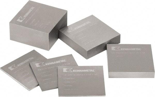 Kennametal - 4-1/8 Inch Square EDM Block - 29/64 Inch Thick - Exact Tool & Supply