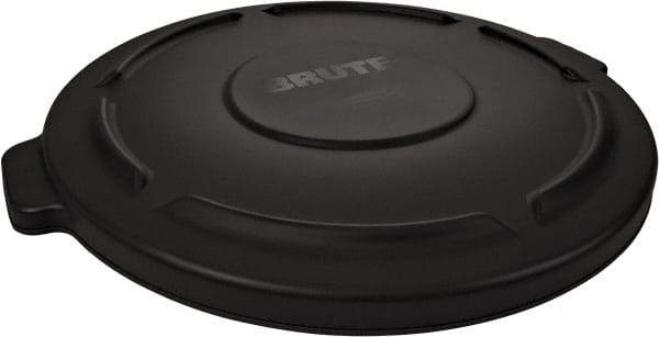 Rubbermaid - Round Lid for Use with 55 Gal Round Trash Cans - Black, For Brute Trash Cans - Exact Tool & Supply