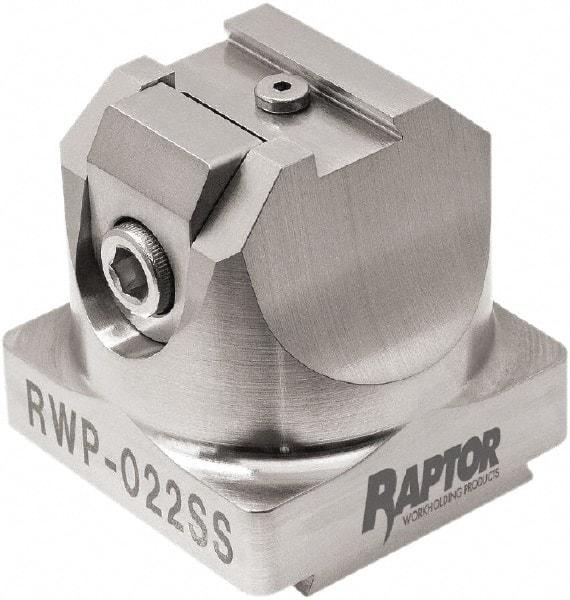 Raptor Workholding - 3/8" Jaw Width, 2" High x 2.07" Long x 2.07" Wide Dovetail Vise - For Use with 4 & 5 Axis Workholding Systems - Exact Tool & Supply
