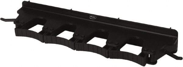 Vikan - 22 Lb Capacity, 3-5/32" Projection, Polypropylene/Rubber Wall Strip Organizer - 15-1/2" OAL - Exact Tool & Supply