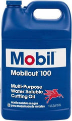 Mobil - Mobilcut, 1 Gal Bottle Cutting Fluid - Water Soluble - Exact Tool & Supply
