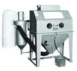 Blast Cabinet with Abrasive Separators-Split Level - #4224AS 42W x 24D x 24H Tub Dimensions - Exact Tool & Supply