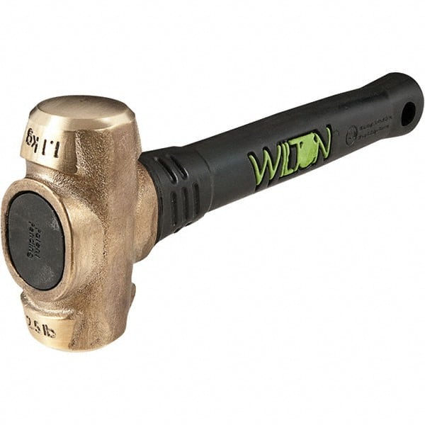 Wilton - Non-Sparking Hammers Tool Type: Brass Hammer Head Material: Brass - Exact Tool & Supply