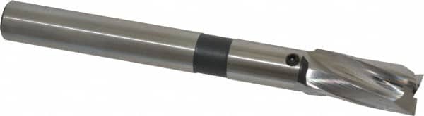 Cleveland - 19/32" Diam, 1/2" Shank, Diam, 3 Flutes, Straight Shank, Interchangeable Pilot Counterbore - Exact Tool & Supply