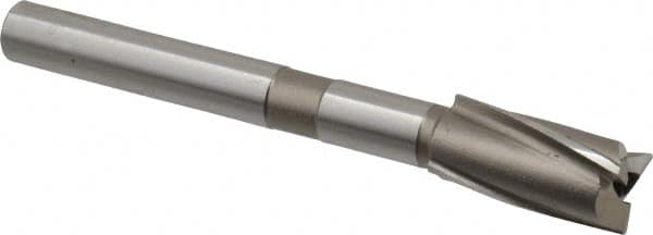 Cleveland - 23/32" Diam, 1/2" Shank, Diam, 3 Flutes, Straight Shank, Interchangeable Pilot Counterbore - Exact Tool & Supply
