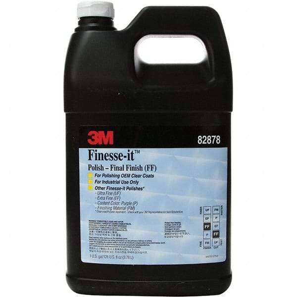 3M - 1 L Water Soluble Compound - Compound Grade Ultra Fine, Grade Very Fine, 1,200 Grit, Gray, For Scratch Removal, Use on Painted Metals - Exact Tool & Supply