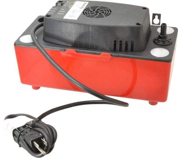 Value Collection - 1/2 Gallon Tank Capacity, 115V Volt, Electronic Condensate Pump, Condensate System - 3/8 Barbed Outlet Size - Exact Tool & Supply