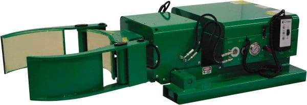 Valley Craft - 2,000 Lb Load Capacity, 30, 55 & 85 Gal Forklift Drum Rotator - Steel Wheels - Exact Tool & Supply